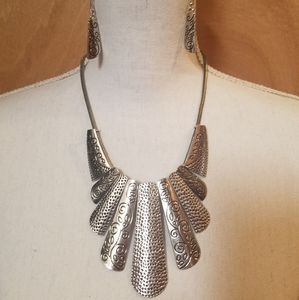 Necklace and earrings